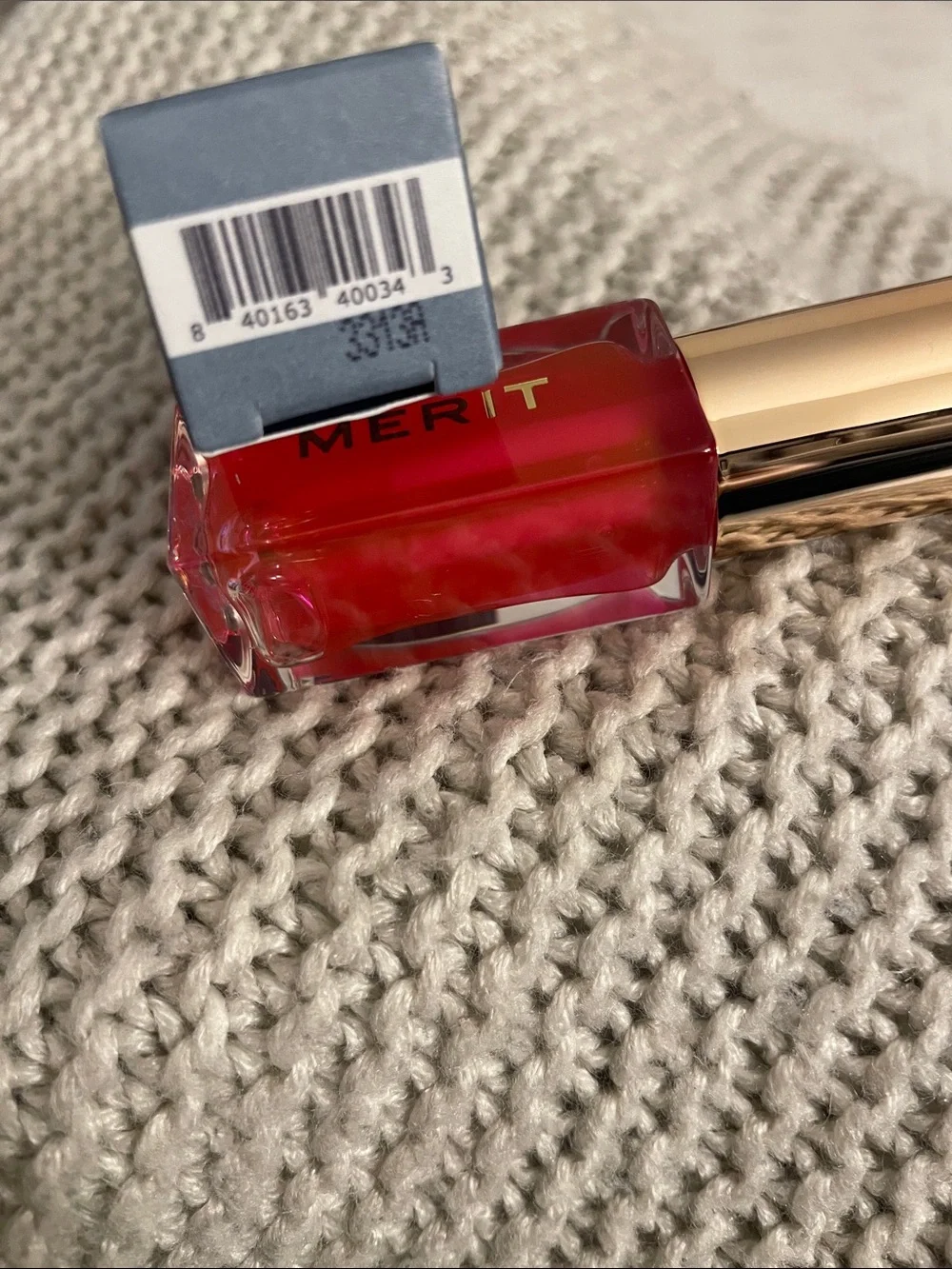 MERIT Tinted Lip Oil in Les Deux (sheer pink)